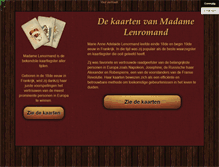 Tablet Screenshot of lenormandkaarten.info